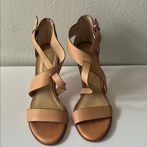 ANTONIO MELANI Tan Strappy Sandals